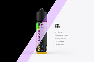 Vape Dropper Bottle Mockup 60ml