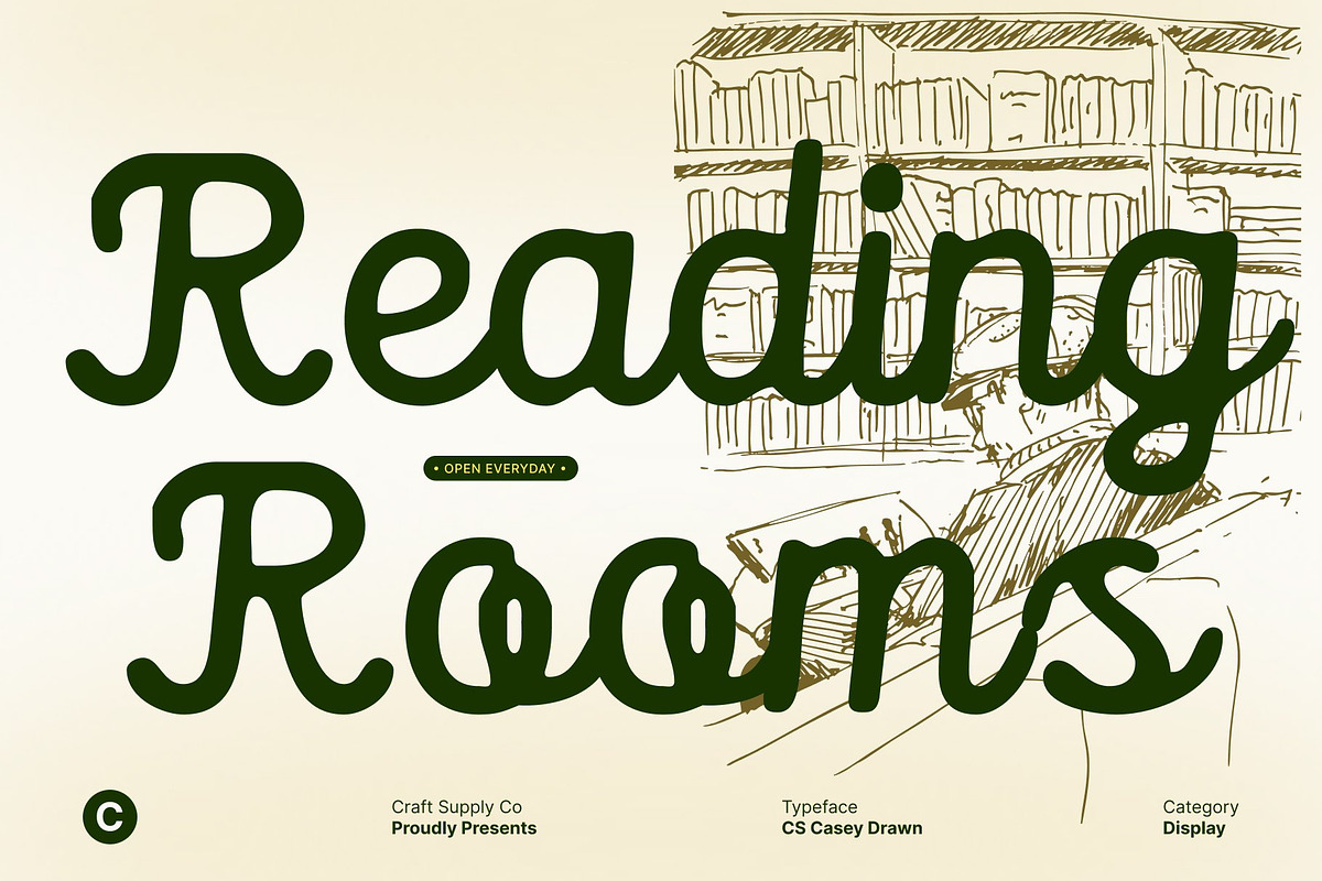 CS Casey Drawn, a Script Font by Craft Supply Co. (Photo 3 of 8)