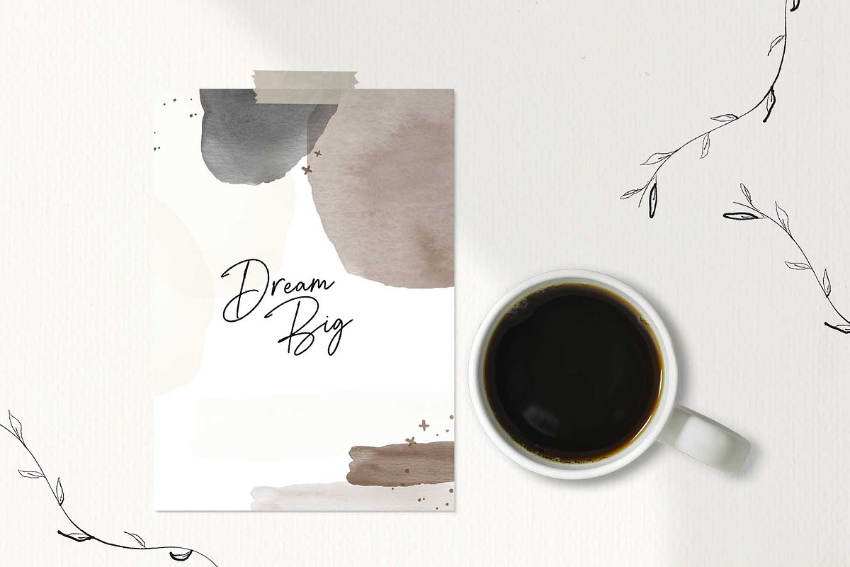 Pretty Palette PS Watercolor Brushes preview 2