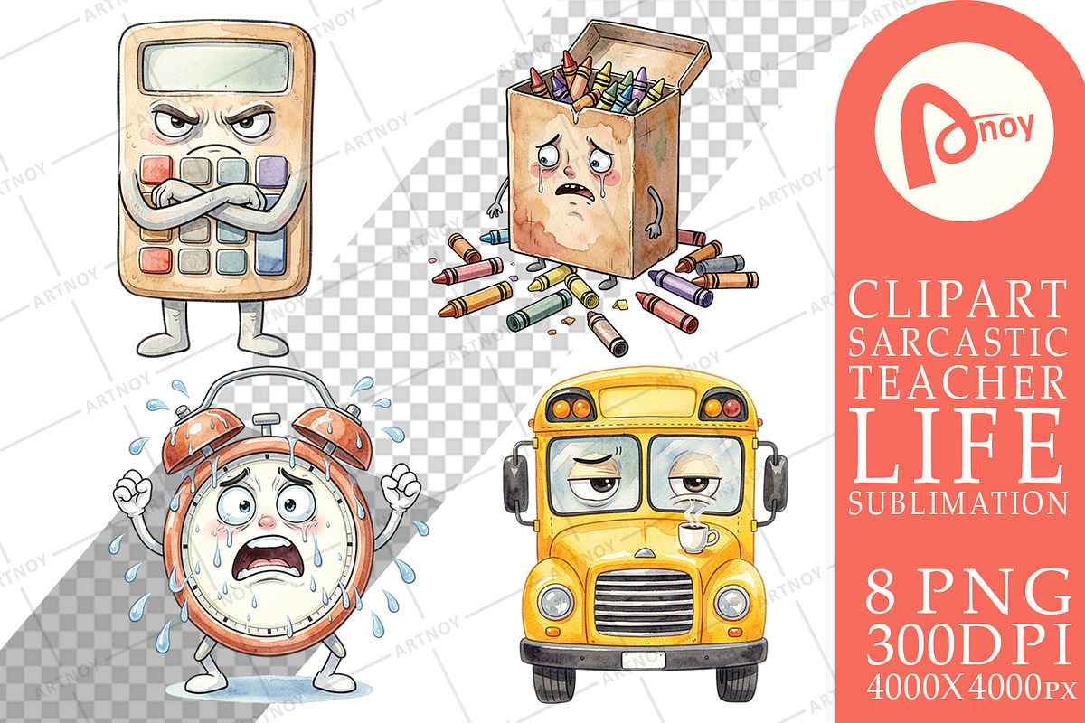 Sarcastic Teacher Sublimation, a Decorative Illustration by Artnoy (Photo 9 of 18)