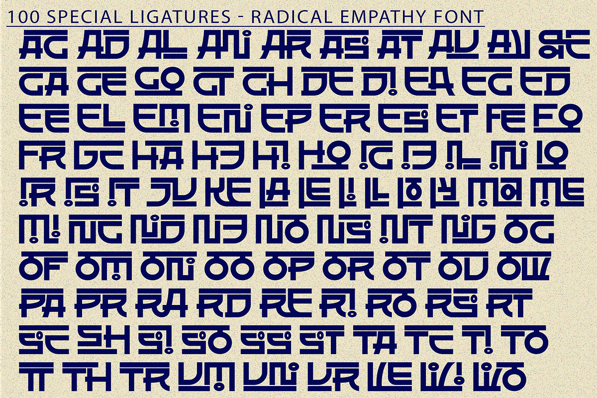 RADICAL EMPATHY FONT, a Sans Serif Font by 177Studio (Photo 7 of 8)