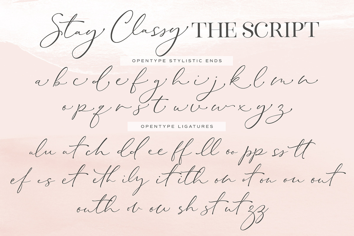 The Stay Classy Font Duo, a Serif Font by Nicky Laatz (Photo 35 of 36)