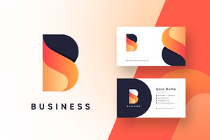 Letter B Logo & Business Card