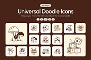 990 Universal Doodle Icons, an Outline Icon by Vectors Market (Thumbnail 1 of 25)