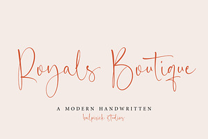 Royals Boutique Font