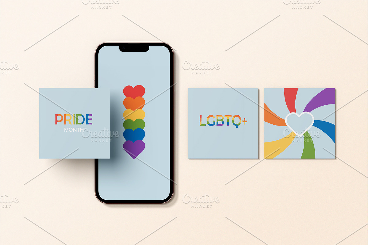 Pride collection: posters + stickers, an Illustration by Kate Liusto (Photo 5 of 8)