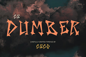 CS Dumber – Heavy Metal Font, a Sans Serif Font by Craft Supply Co.
