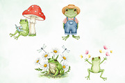 Frog Nursery Clipart Sublimation, an Illustration by Creative Art (Thumbnail 7 of 10)