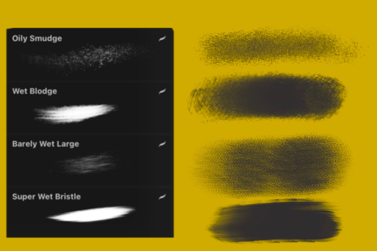 Oil Brush Collection for Procreate, a Brush Add-On by KJP Designs (Photo 4 of 6)