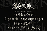 Blackink - Blackletter Font, a Blackletter Font by Dirtyline Studio (Thumbnail 7 of 16)