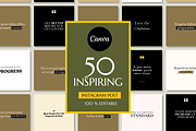 50 POSITIVE INSTAGRAM TEMPLATE, a Social Media Template by RB Boutique (Thumbnail 1 of 9)