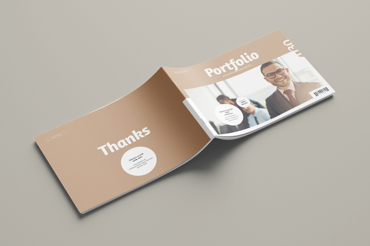 Portfolio Landscape Templates, a Brochure Template by Pixelpick (Photo 9 of 9)