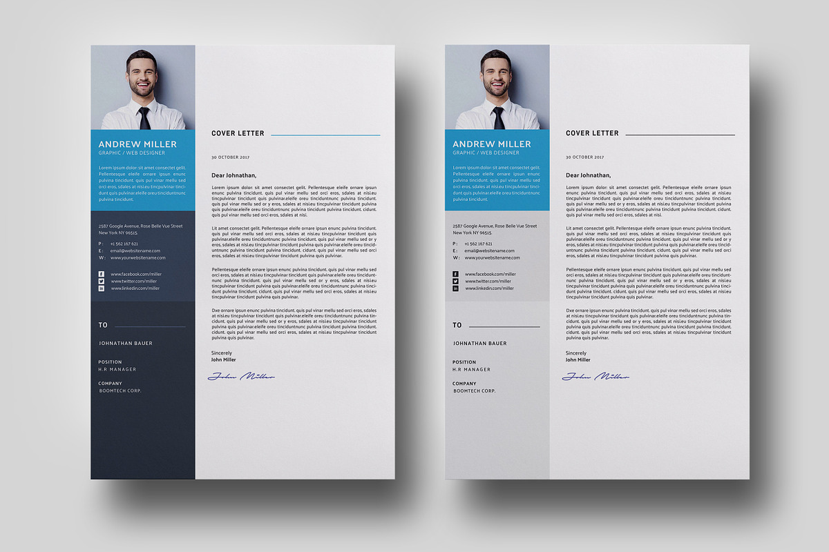 Word CV Resume, a Resume Template by CodePower (Photo 3 of 7)