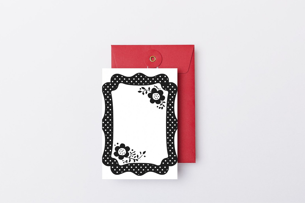 Black & White Polka Dot Frames, an Object Graphic by Pattern Whimsy (Photo 4 of 6)