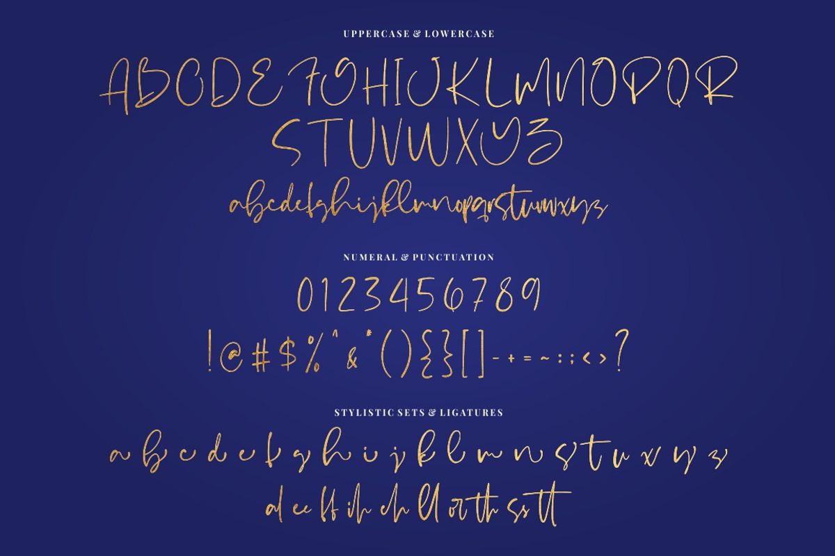 Yullietta - Modern Signature Font preview 7