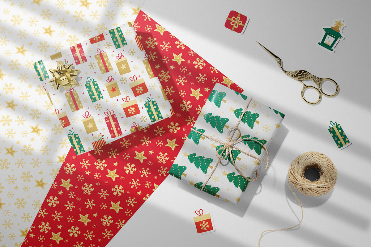 Merry Christmas Vector Collection, a Decorative Illustration by Anna Druzhkova (Photo 7 of 10)