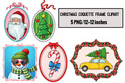 Christmas Coquette Frame Clipart, an Illustration by Design Market (Thumbnail 1 of 6)