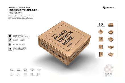 Small Box Packaging Mockup Template, a Packaging Mockup by DesignRushMarket