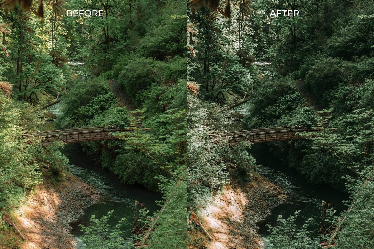 5 GREEN HIKING LIGHTROOM PRESETS, an Action Add-On by Emma Kate Creative (Photo 10 of 10)