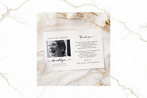 Funeral Thank You Card Canva FR004, a Card Template by TyphoonStudio