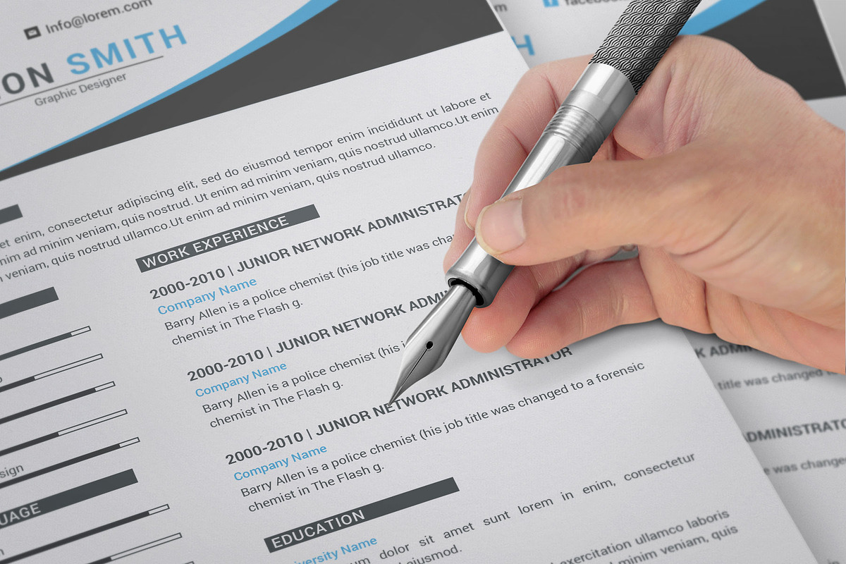 Resume Template and Cover Letter, a Resume Template by designvillage (Photo 9 of 13)