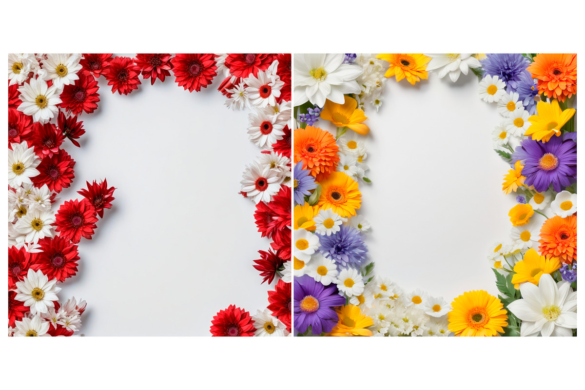 Floral frame Nature flower, a Background Graphic by IrySha (Photo 4 of 7)