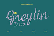 CS Greylin Disco, a Script Font by Craft Supply Co. (Thumbnail 1 of 8)