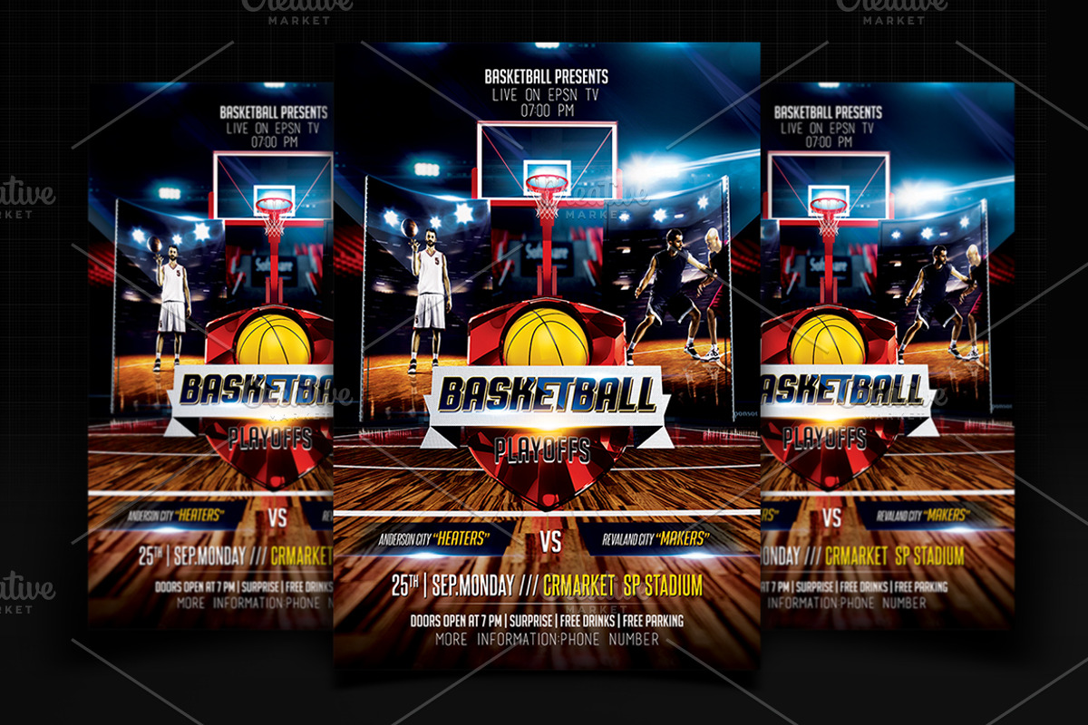 Basketball Flyer, a Flyer Template by Basez Flyers (Photo 2 of 9)