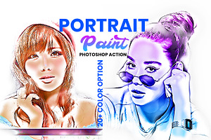 Portrait Paint Photoshop Action, an Action Add-On by Photoshop Action