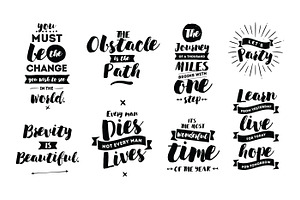 Typography set #9