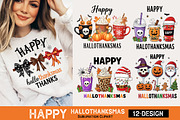 Happy HalloThankSmas, Bundle Clipart, an Illustration by CreationArt (Thumbnail 1 of 3)