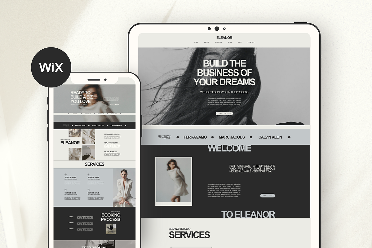 Wix Website Template Small Business, a Wix Template by Branding Babe Co. (Photo 8 of 10)