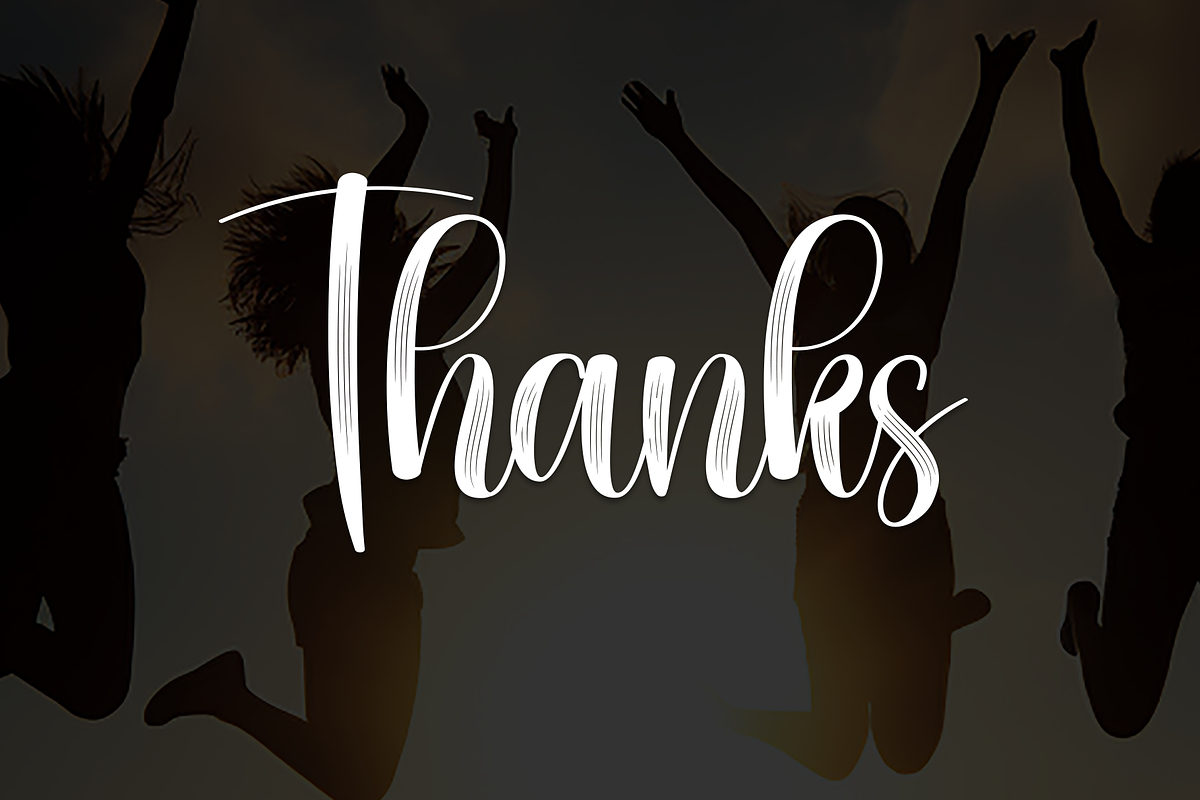 Happines | Script Font, a Handwritten Font by Scratchones (Photo 9 of 9)