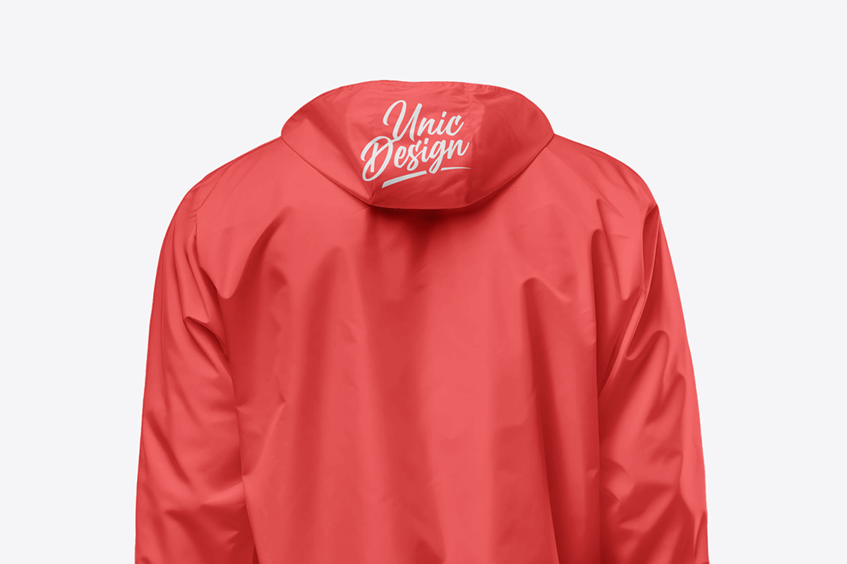 Windbreaker Jacket Mockup, a Hoody Mockup by UnicDesign (Photo 5 of 5)