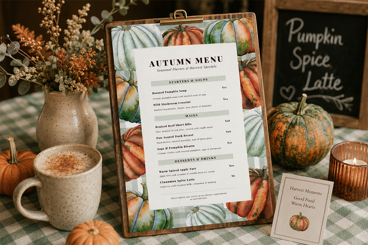 Autumn Botanical Watercolor ClipArt, a Seasonal Illustration by SunnJaneArt (Photo 8 of 15)