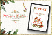 Merry Christmas Watercolor Set, an Illustration by TanataDesign (Thumbnail 2 of 10)