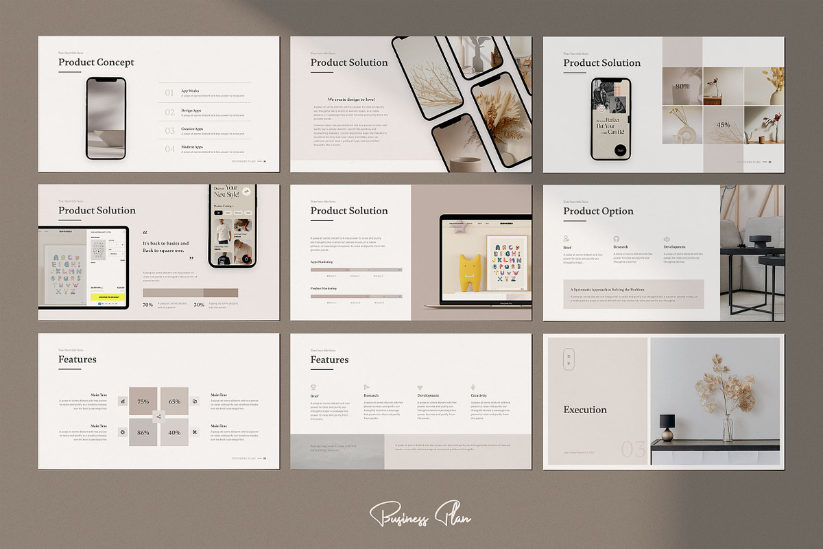 Business Plan Presentation Template, a Presentation Template by SlideCo (Photo 9 of 16)