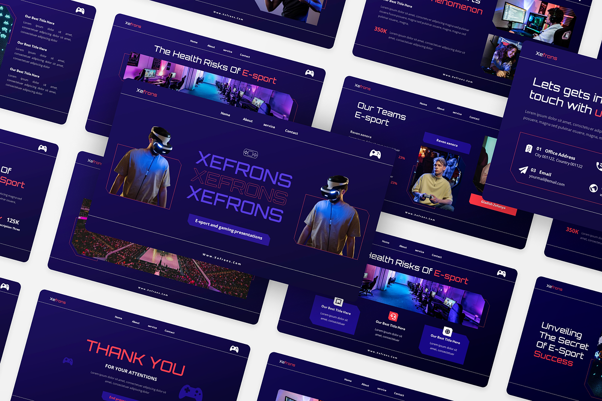 Xefrons Esport & Gaming Google Slide, a Presentation Template by Annora Studio (Photo 5 of 5)