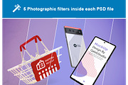 Pixel 6 Shopping Mockup, an Android Mockup by Qaleb Studio (Thumbnail 3 of 13)