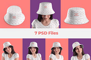 7 Bucket Hat Mockups, a Hat Mockup by Grow Design Craft Studio (Thumbnail 4 of 7)