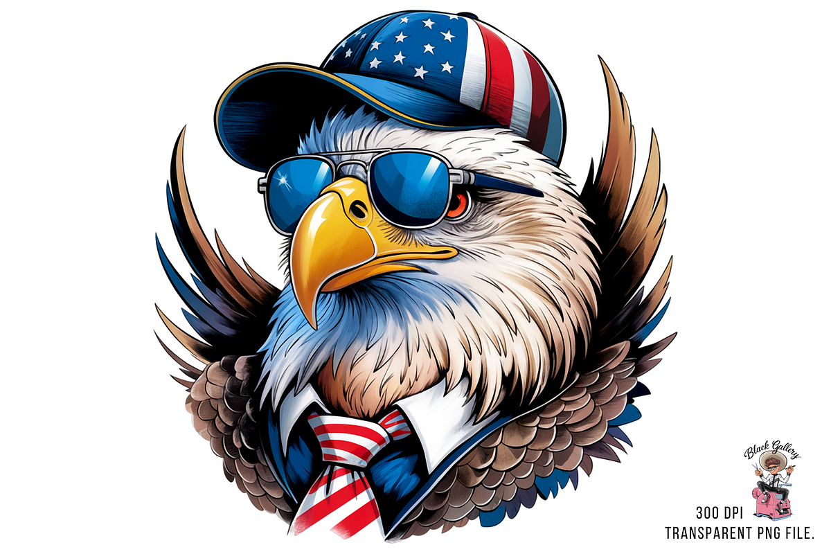 Eagle American Patriotic PNG Bundle, a Graphic by Clipart Bloom (Photo 5 of 11)