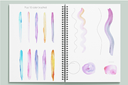 Watercolor Brushes for AI, a Brush Add-On by CL Creative Studio (Thumbnail 7 of 7)