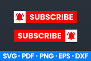 YouTube Subscribe Button icon, a Graphic by Vaughn Studios (Thumbnail 1 of 6)