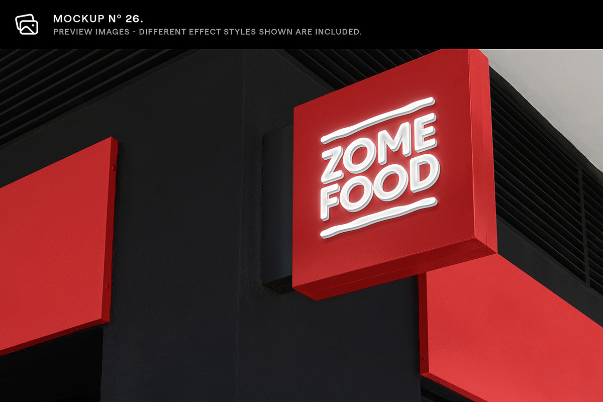 30 Signs & Facade Logo Mockups - V4, an Advertising Mockup by Asylab (Photo 33 of 38)