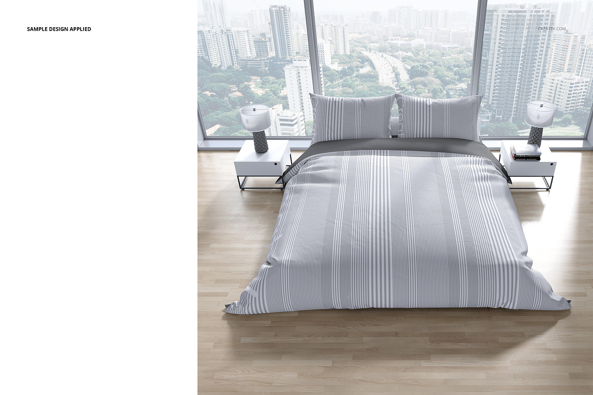 Bedroom Bedding Mockup Set, a Household Mockup by creatsy2 (Photo 6 of 7)