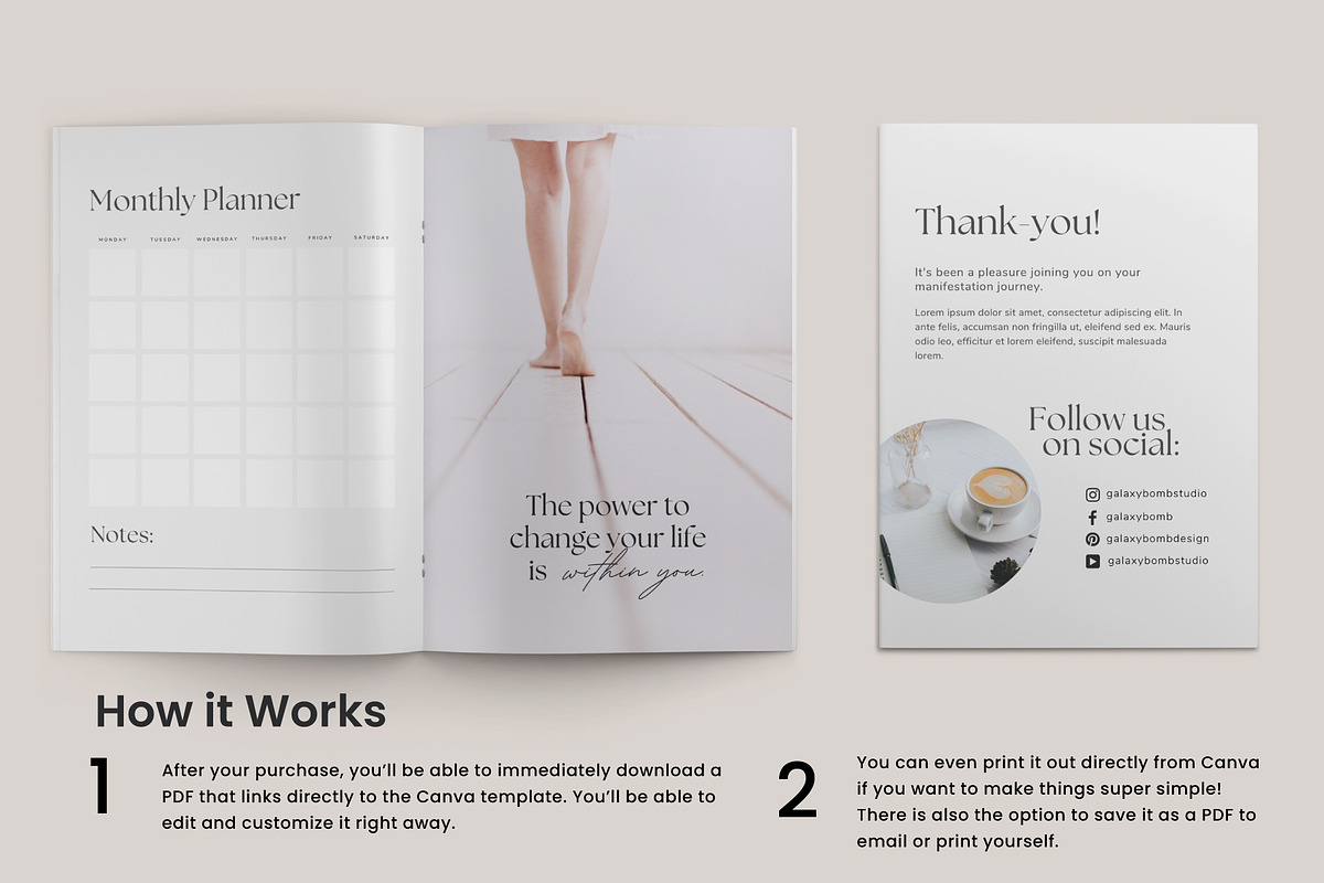 Coach Lead Magnet Workbook Template, a Magazine Template by Galaxybomb (Photo 6 of 8)
