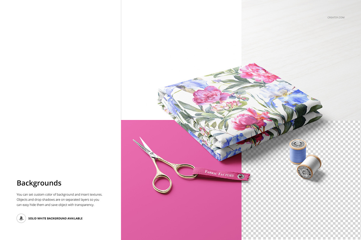Folded Fabric Mockup Set (32/FFv.6), a Product Mockup by creatsy5 (Photo 5 of 7)