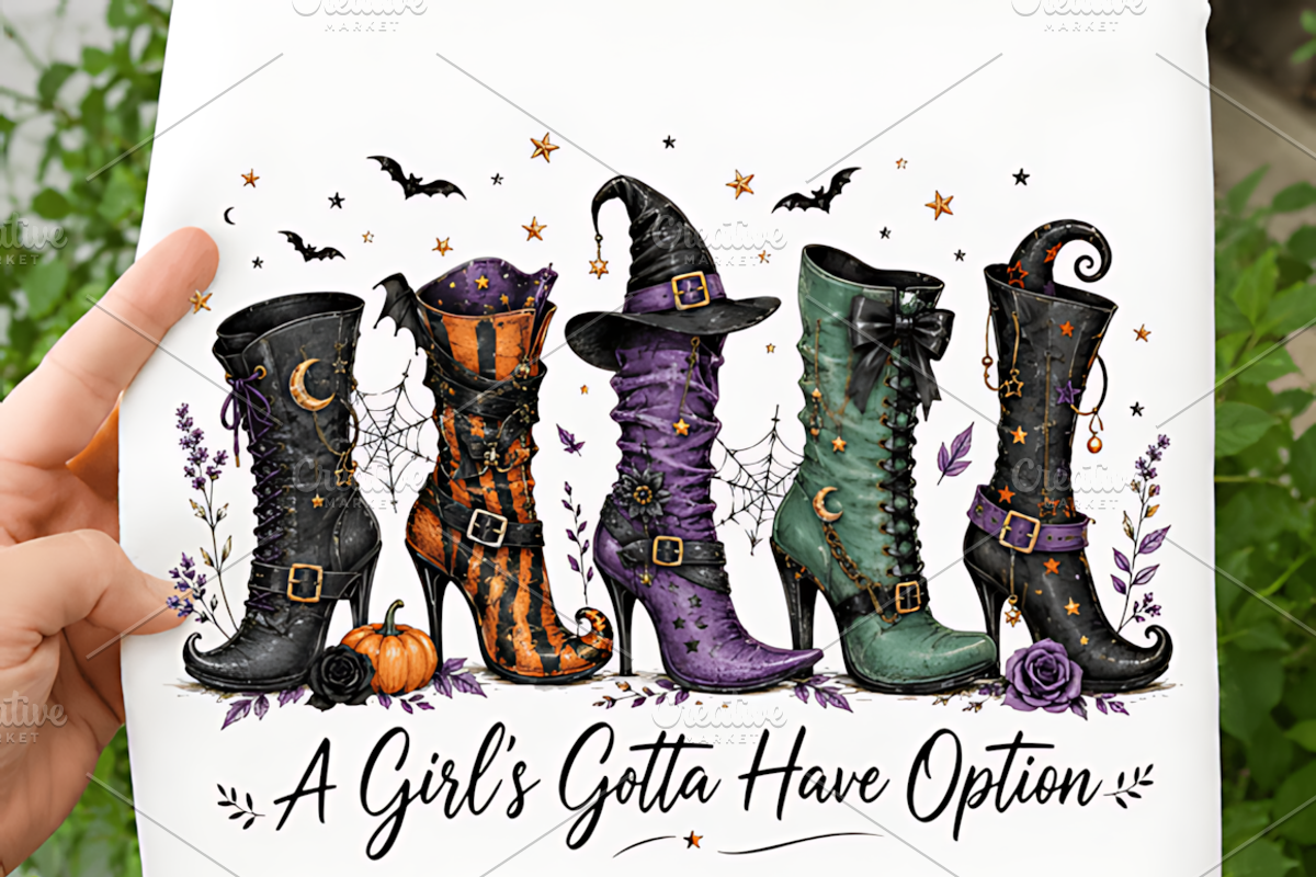 Halloween Witch Boots Collection PNG, a Seasonal Illustration by Coco Bloom (Photo 3 of 3)