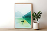 Green Mountains Illustrations, a Decorative Illustration by Housui Patterns (Thumbnail 5 of 6)