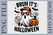 Bruh It’s Halloween Ghost Coffee PNG, a Graphic by olgasallom (Thumbnail 1 of 3)